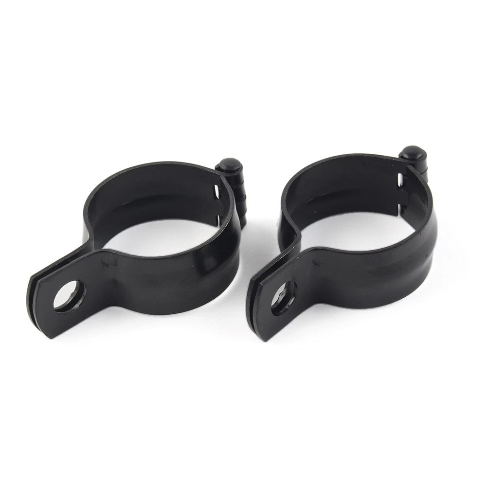 2X Front Fork Mount Bracket Turn Signal Light Clamp for Motorcycle (Black)