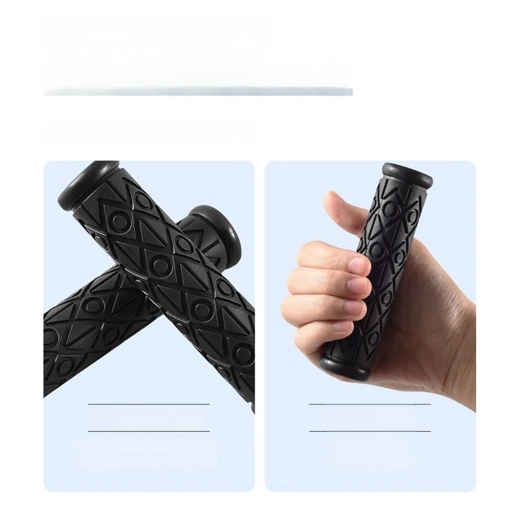 Black Bicycle Handlebar Grips 22.2mm Non-Slip for Mountain Bikes