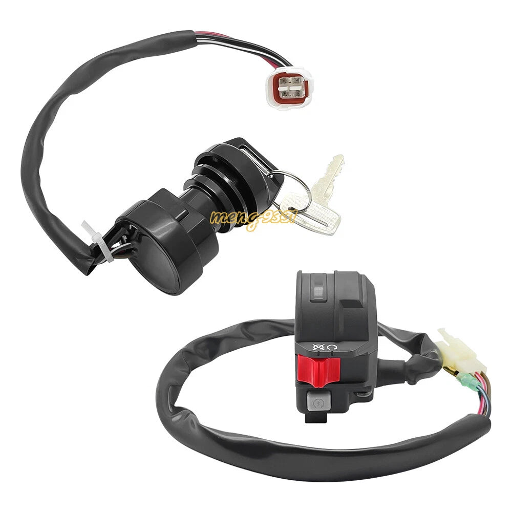 Handlebar Start Stop Switch & Ignition Key Switch for Yamaha Raptor 50 80 (2002–2008)