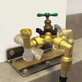 Brass Single-Way Elbow Valve for Garden Use (Tool-Free Installation)