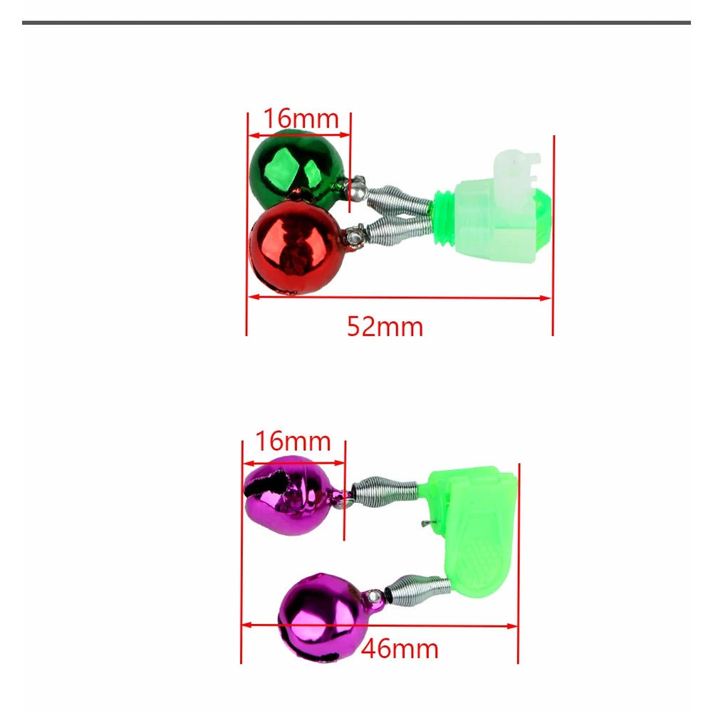 10PCS Fishing Clip Bells for Rod Use