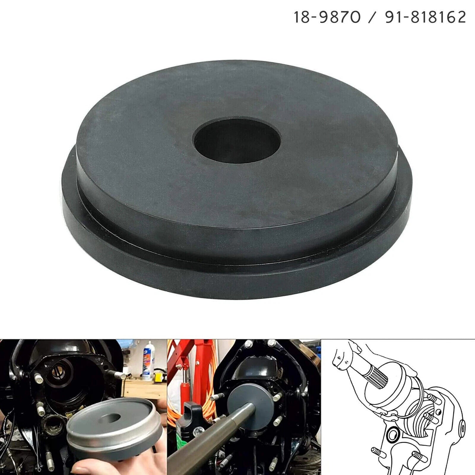 Bellow Retainer Ring Install Tool for Mercruiser (1991–1991) 91-818162