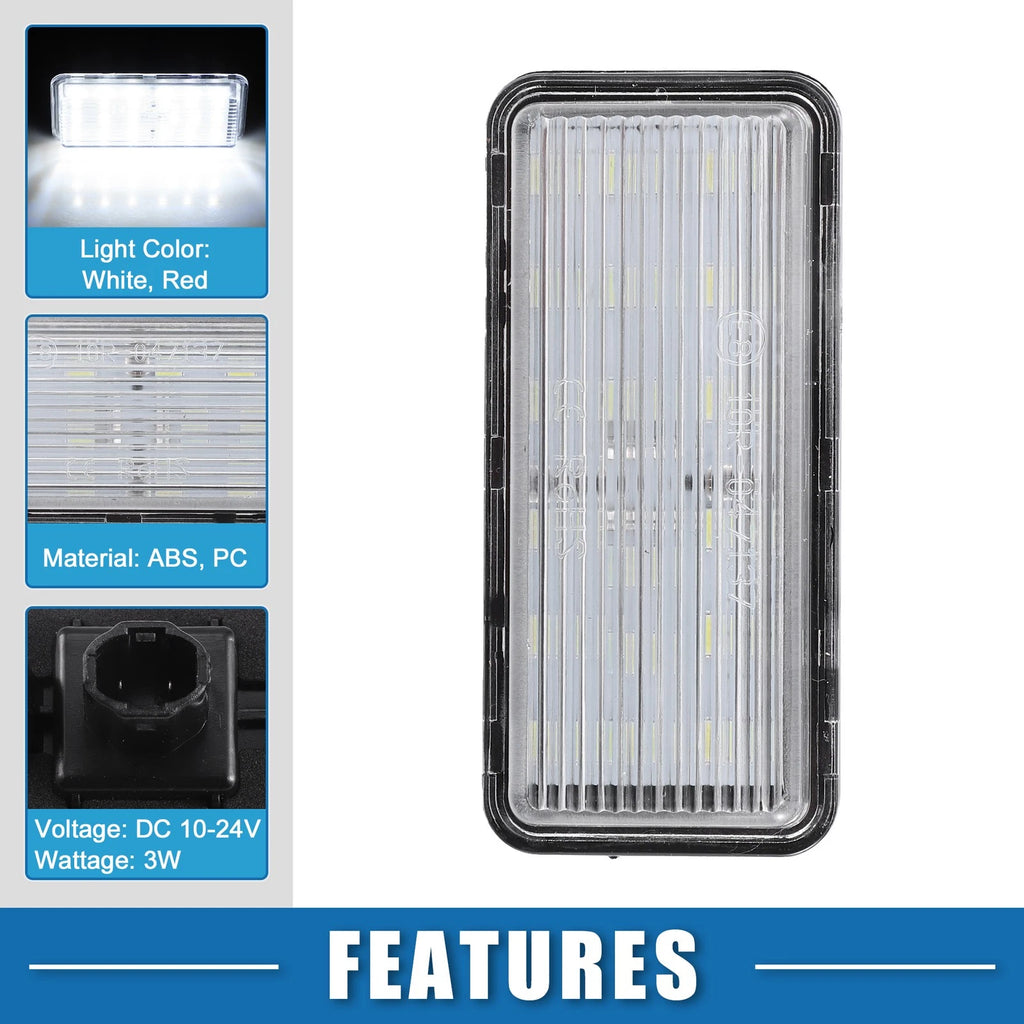 2PCS LED License Plate Light Replacement for Toyota Land Cruiser (2008–2020)