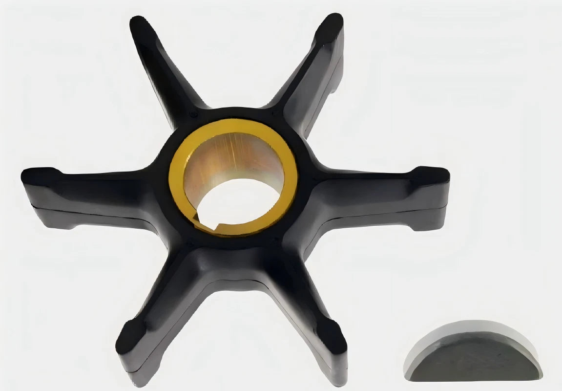 Water Pump Impeller with Key for Evinrude Johnson 55 HP Outboard (0777213, 18-3083)