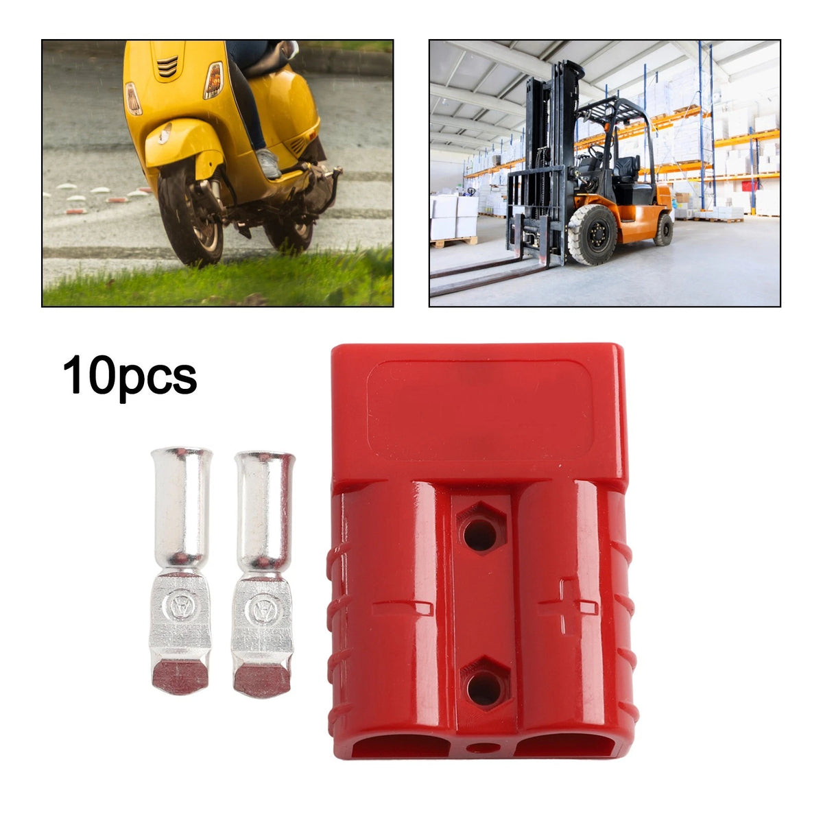 10pcs Red Quick Connectors for Battery Socket Power Applications