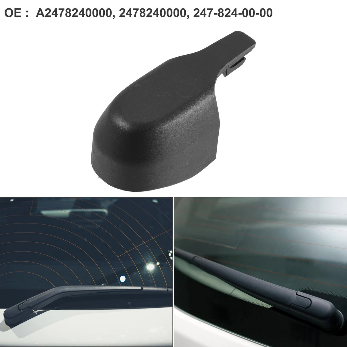 Rear Windshield Wiper Arm Cover Cap Replacement for Mercedes-Benz GLA250 (2019–2020)