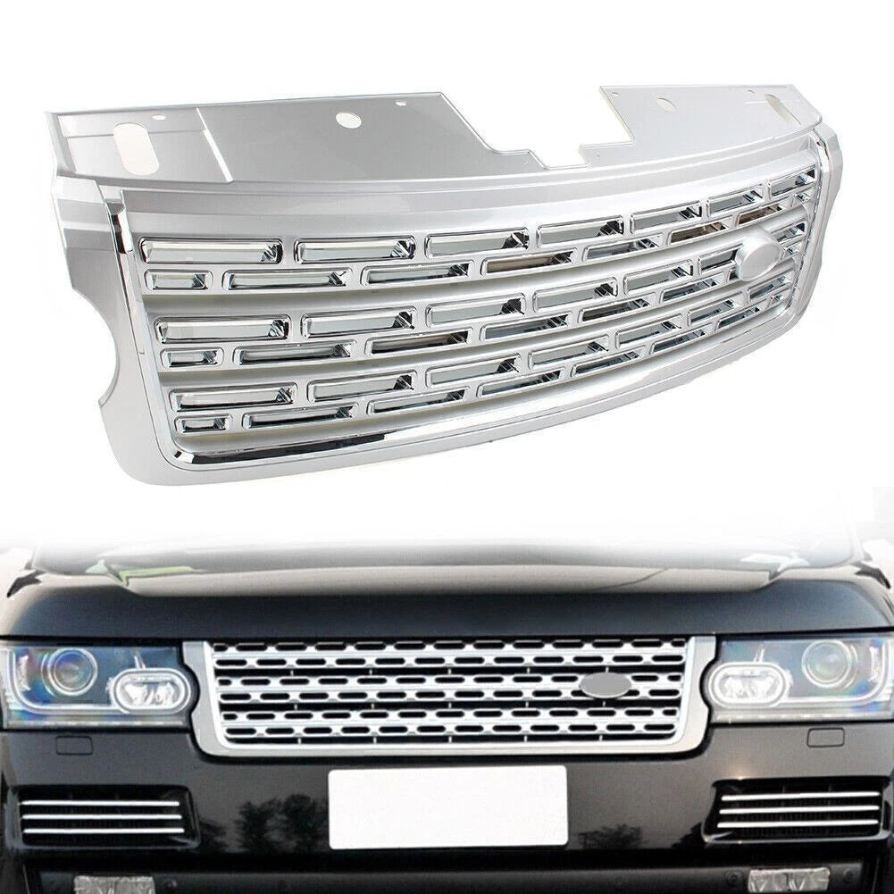 Front Bumper Upper Grille for Land Rover Range Rover (2013–2017) - Silver