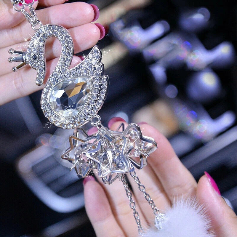 Rhinestone Rear View Pendant for SWAN (25cm)