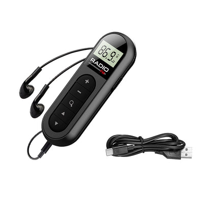 Portable LCD Digital Screen FM Radio with Earphone