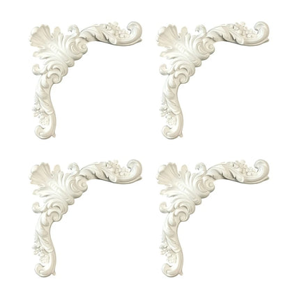 Set of 4 Wall Corner Molding for Fleur De Lis Embellishment