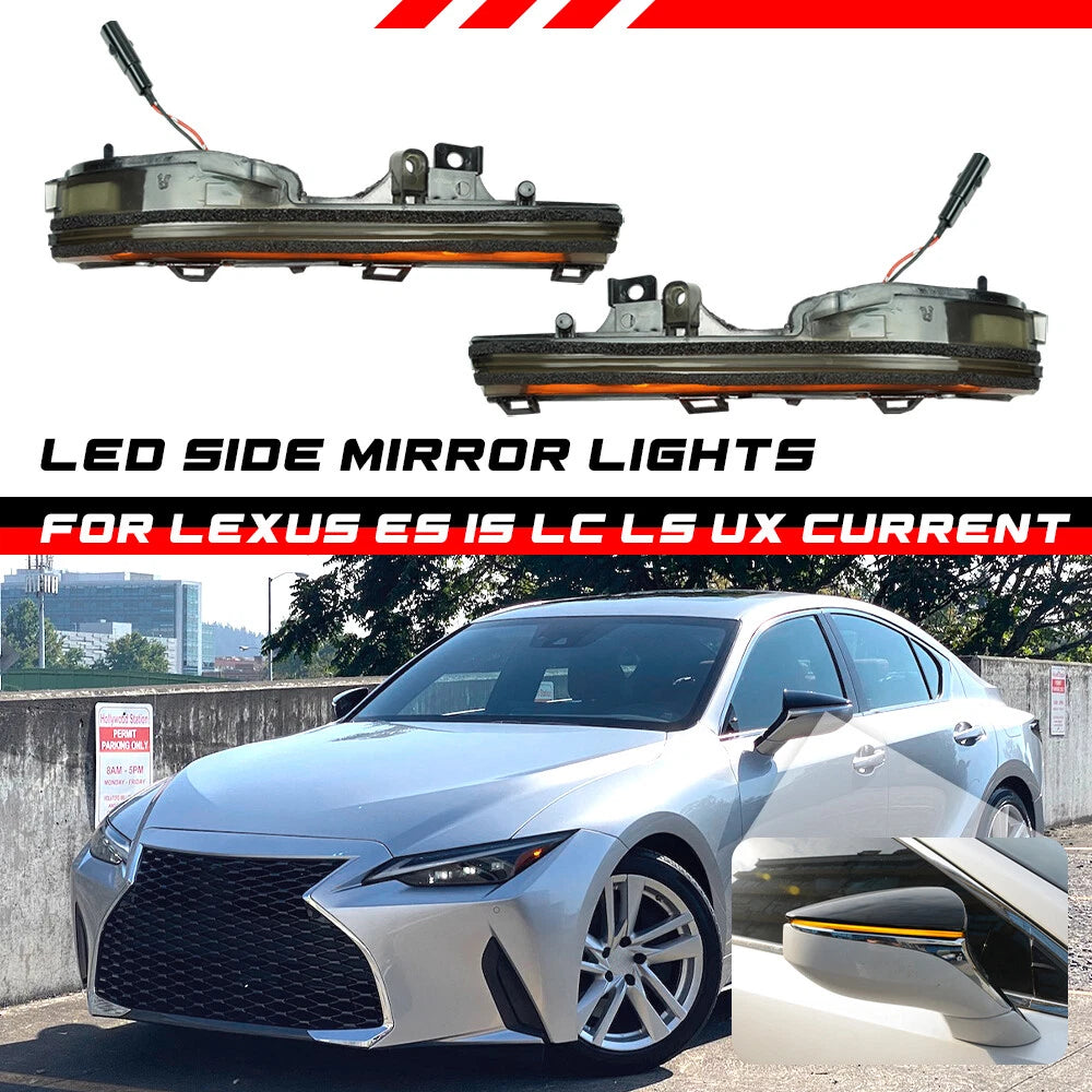LED Side Mirror Lamp Turn Signal Light for Lexus ES LC UX RC (2019–2024)