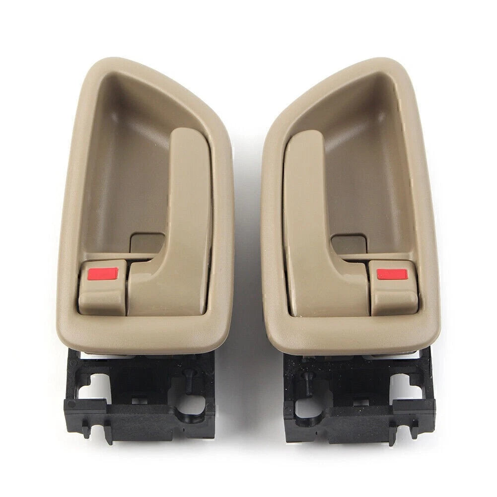 2Pcs Interior Door Handle Gray Stone Chrome Lever Left+Right For Toyota Avalon