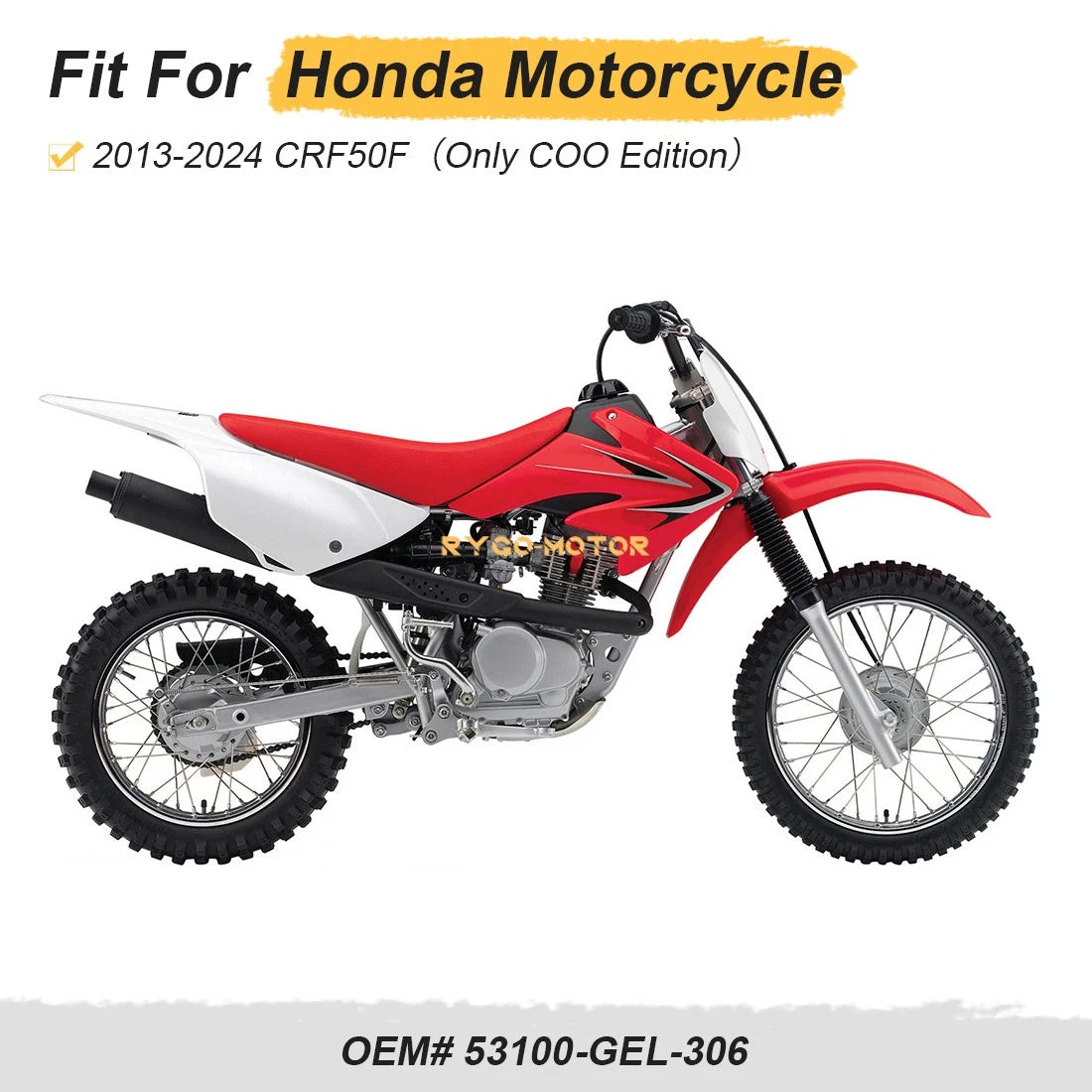 Heavy Duty Handlebar for Honda CRF50F (2013–2024) 53100-GEL-306