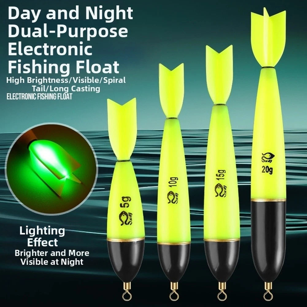 Glow in Dark Fishing Float Rocket Tail 10g for Long Cast and Easy Setup