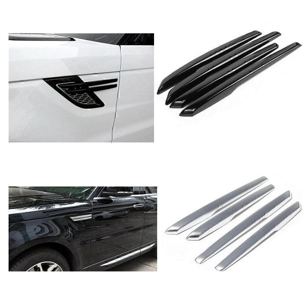 4PCS Side Front Fender Air Wing Vent Cover Trims For 2014-2017 Range Rover Sport