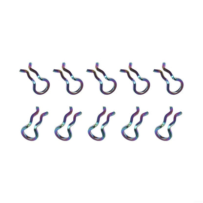 10pcs Replacement Ring Clips for Brake Pad Mounting (Road & MTB Bikes)