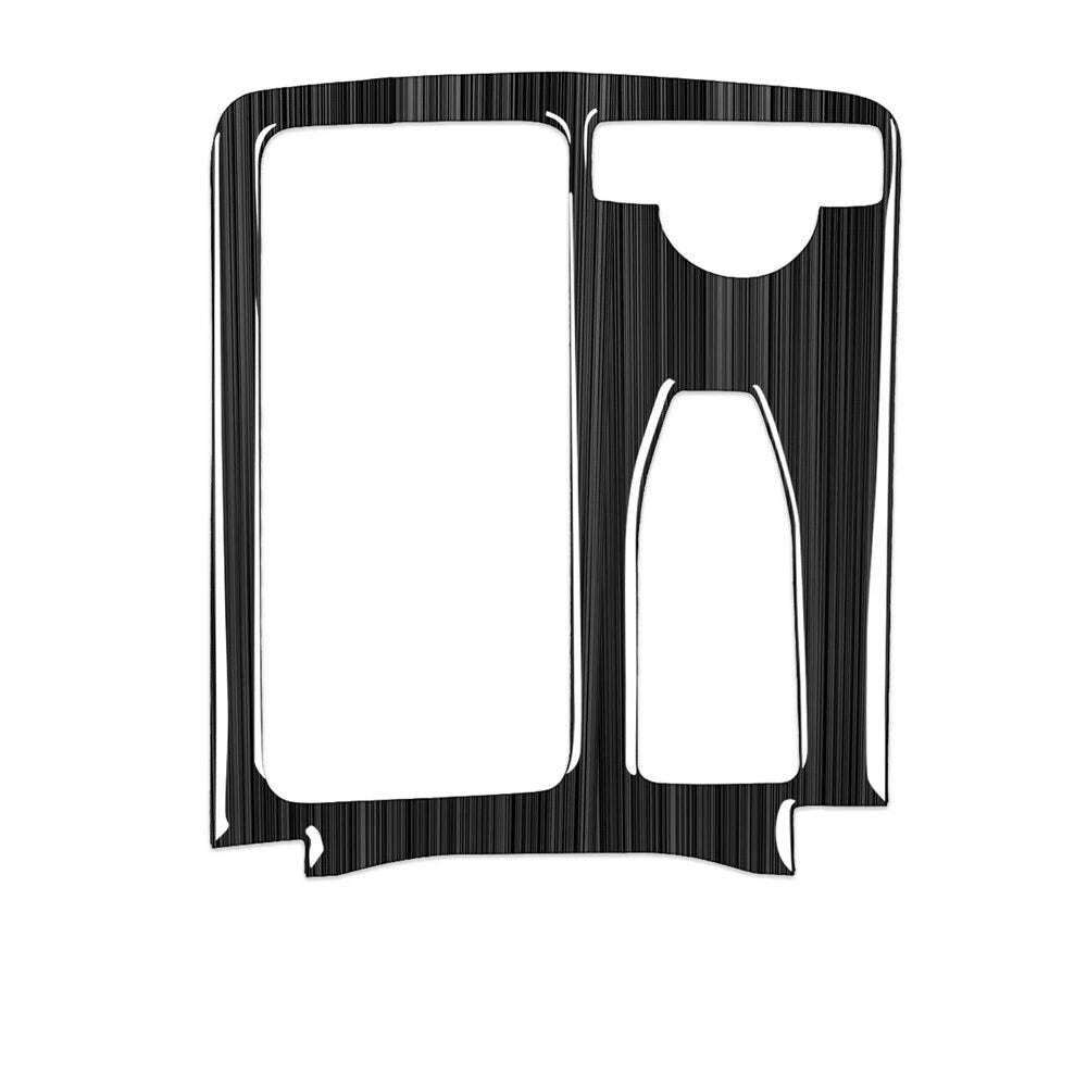 Carbon Fiber Console Cup Holder Panel Cover For Mercedes C-Class W204 2007-2013