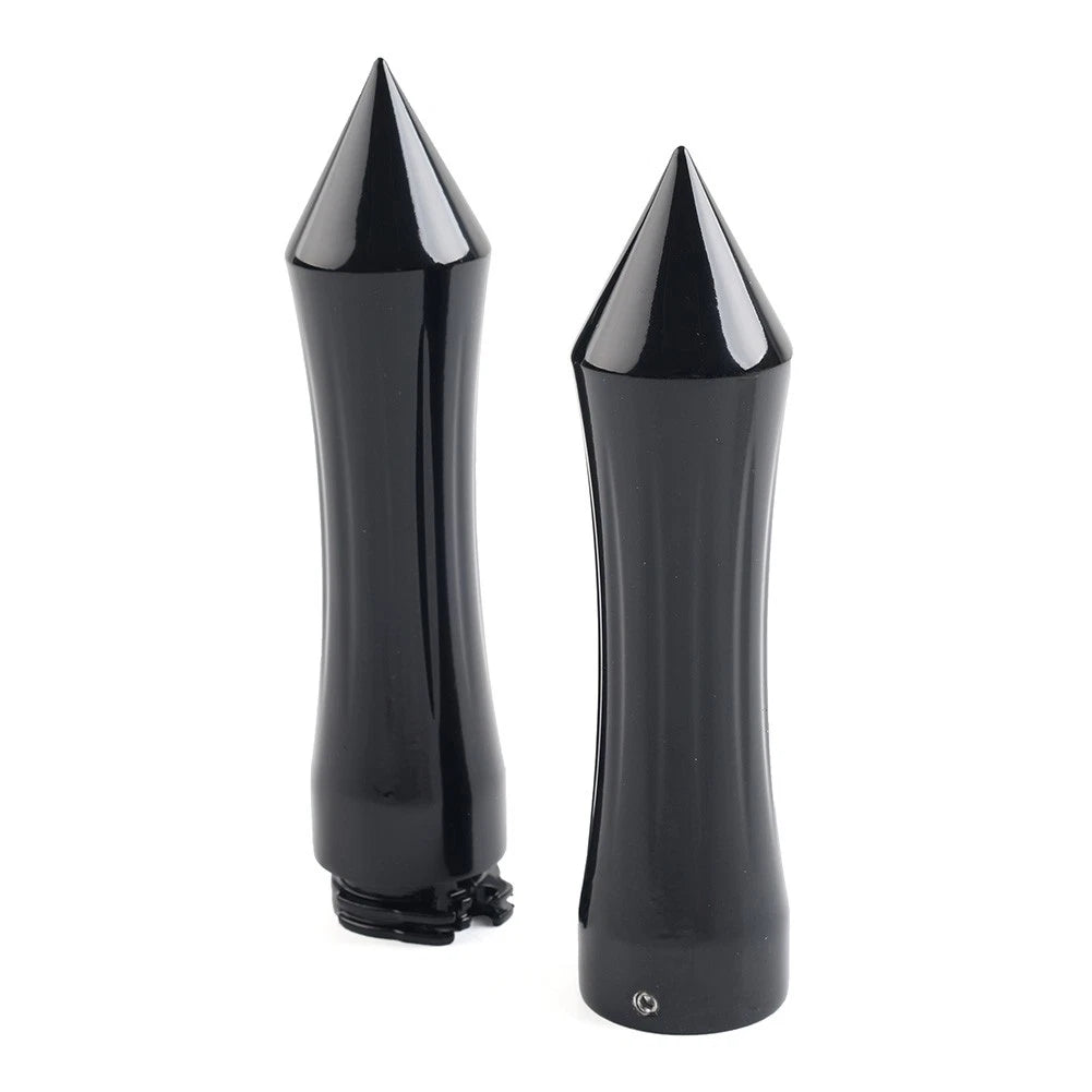 1" Motorcycle Spike Handlebar Hand Grips With Throttle For Harley For Kawasaki