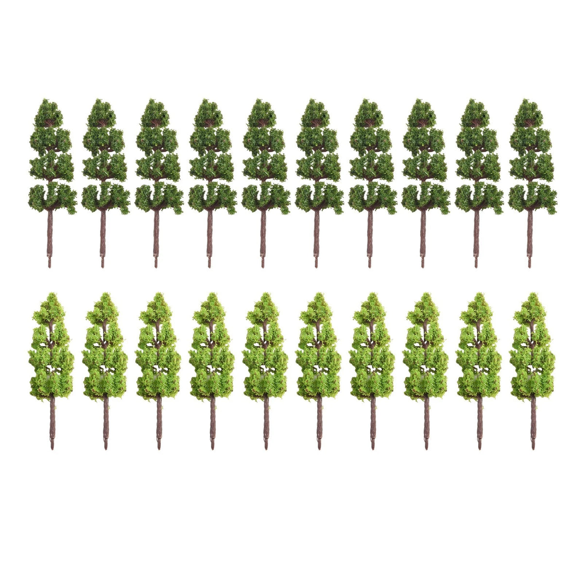 Set of 4 Mini Desk Garden Layout Scale Model Trees