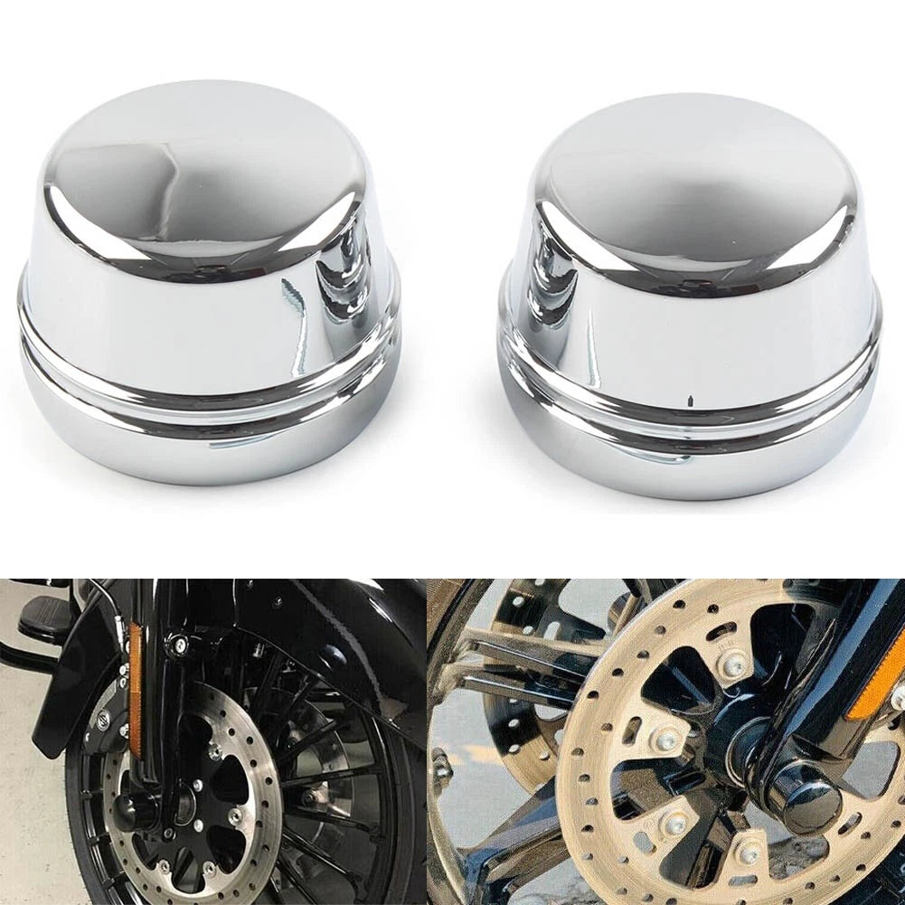 Front Axle Cap Nut Covers for Harley Electra Glide Ultra Classic (FLHTC FLHTCU)