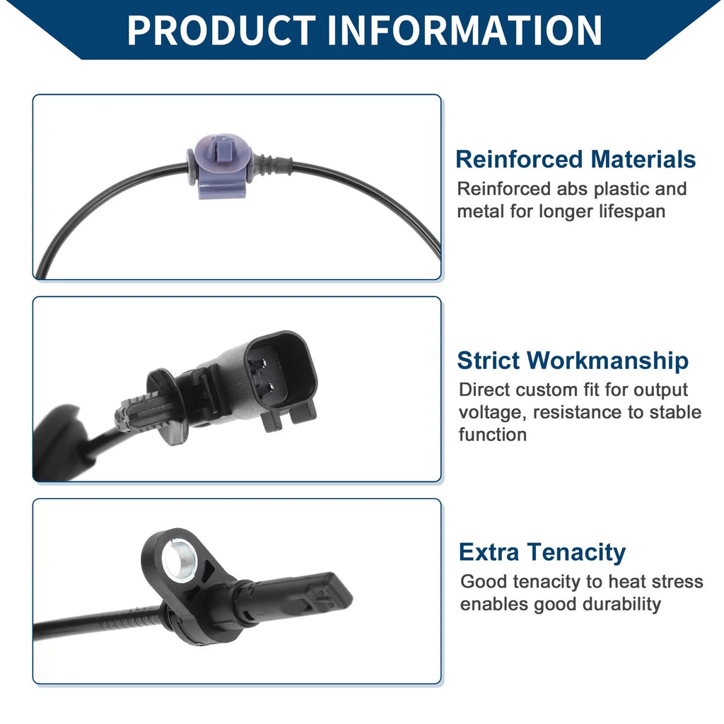 ABS Wheel Speed Sensor Replacement for Chevrolet Cruze Front Left (2011–2019)