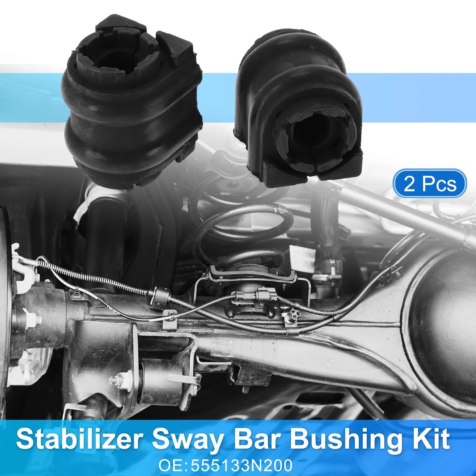 Stabilizer Sway Bar Bushing Kit Rear Set for Hyundai Azera (2011–2016)