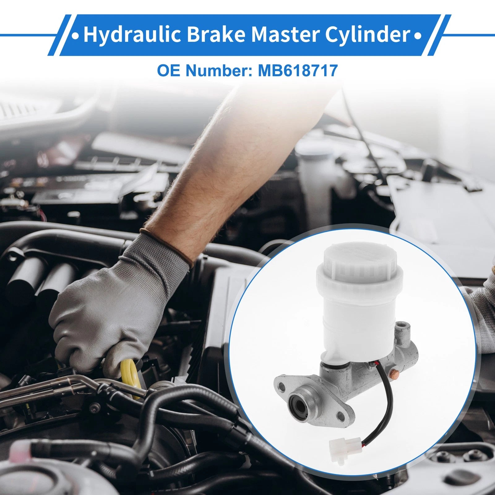 Brake Master Cylinder with Reservoir Replacement for Mitsubishi Montero (1992–2000)