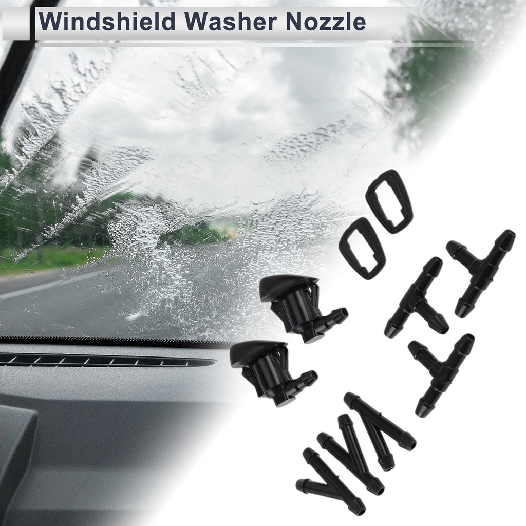 Windshield Washer Nozzle Set with Hose Connector for Toyota (2014–2018)