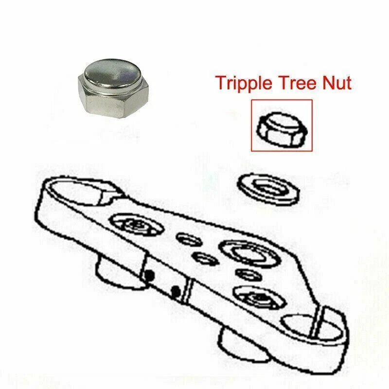 Fork Triple Tree Clamp Steering Head Stem Nut for Pitpro 140cc 160cc 200cc