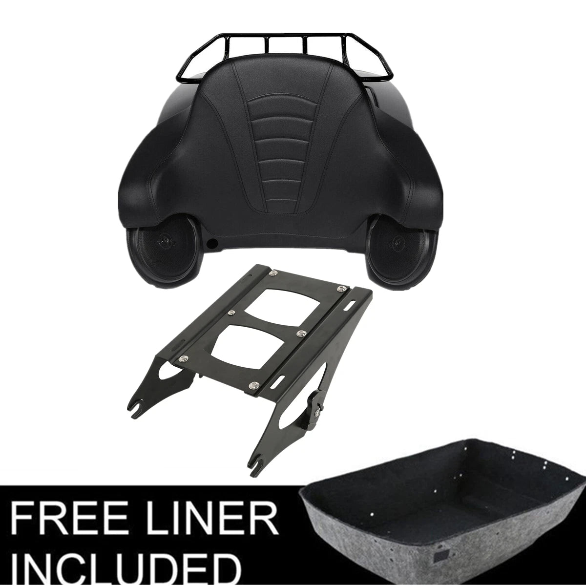 Trunk Pad Mount Rack & Speakers for Harley Touring Electra Glide (2014–2023)