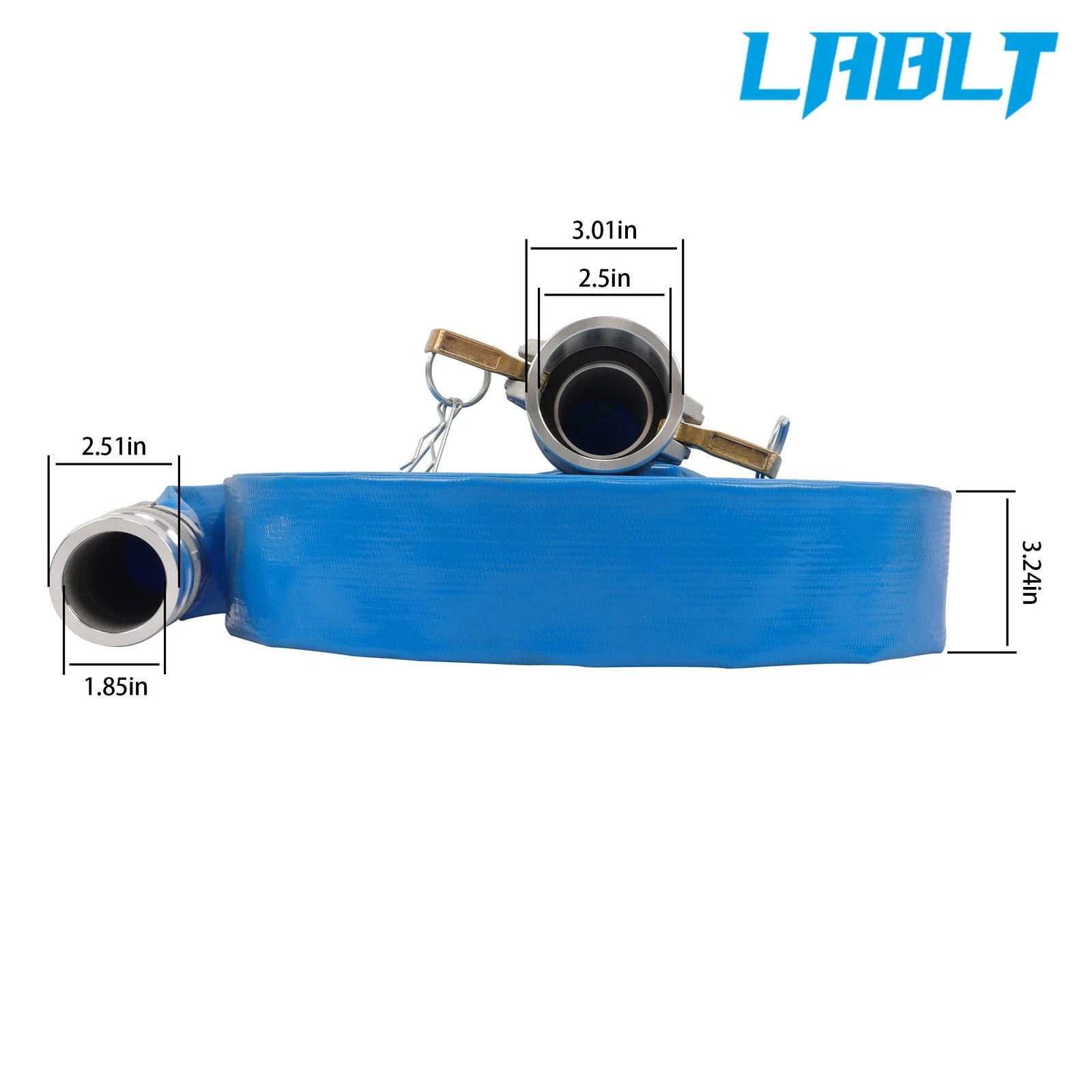 2" x 100 ft Backwash Hose for Pool (Heavy Duty PVC)