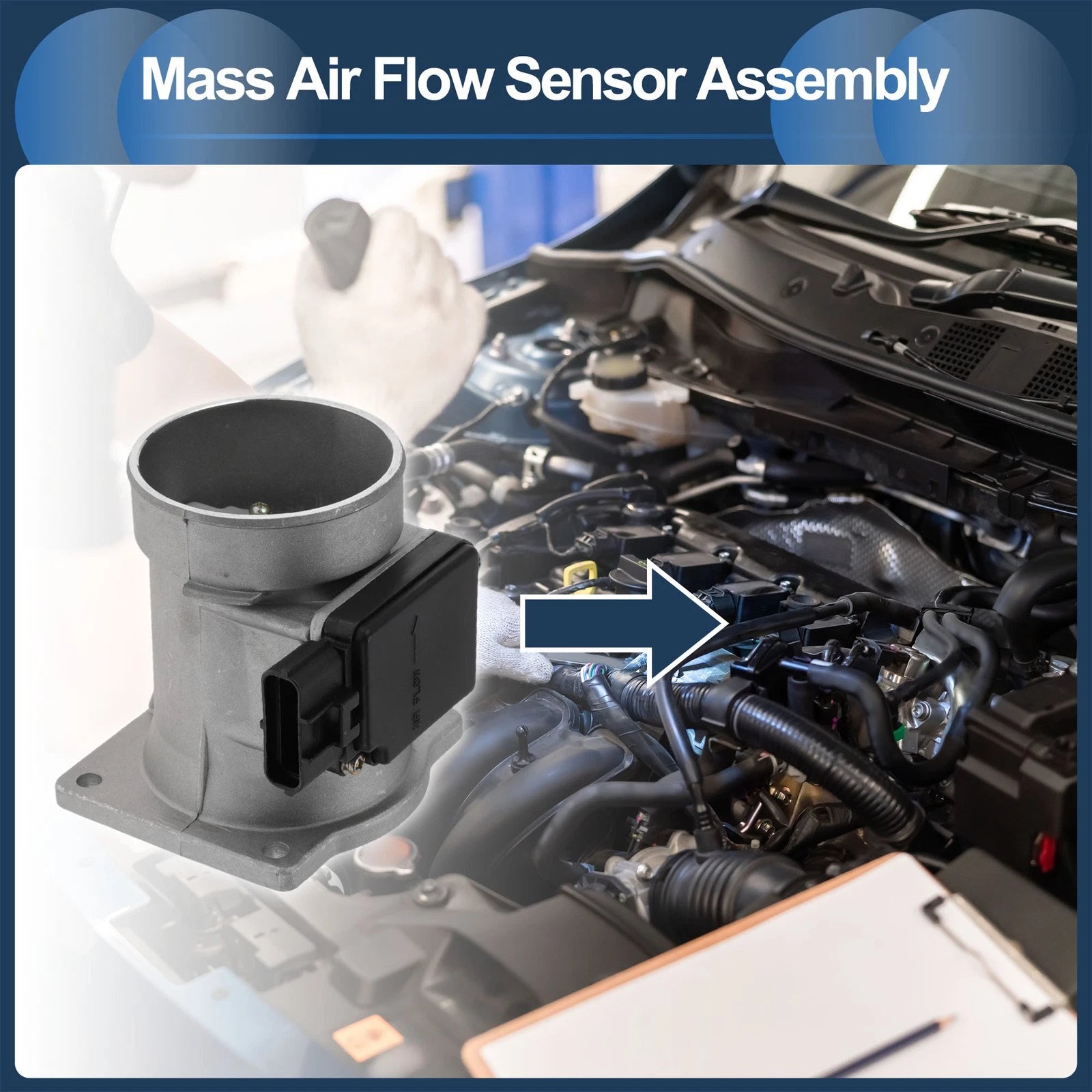 Mass Air Flow Sensor Assembly No.F67Z12B579B for Ford Aerostar (1996–1997)