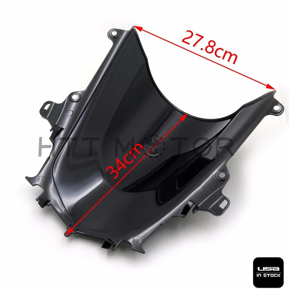 Double Bubble Windshield for Yamaha YZF 1000 R1 (2015–2016) Black
