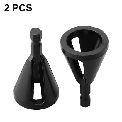 Deburring External Chamfer Tool Drill Bit Set for Universal Use (2 Pack)