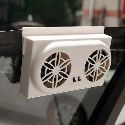 Solar Powered Car Fan for Window Ventilation and Comfort