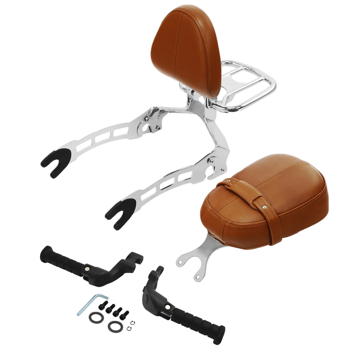 Passenger Seat & Sissy Bar Backrest Footpegs Bracket for Indian Scout Sixty (2016–2024)