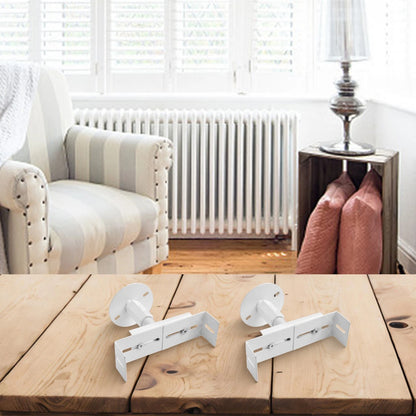 Set of 2 Adjustable Floor Brackets for Radiators