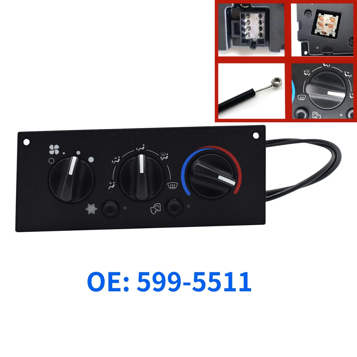 A/C Control Switch Panel for Kenworth C500 (2002–2006) 599-5511 F211025110