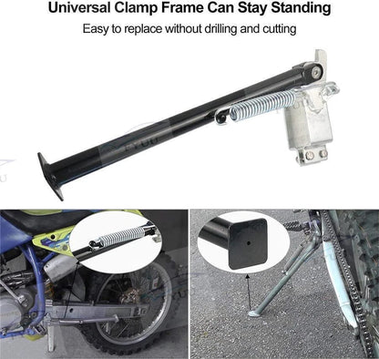 14" Clamp Frame Side Kick Stand for Dirtbike (HEAVY DUTY)