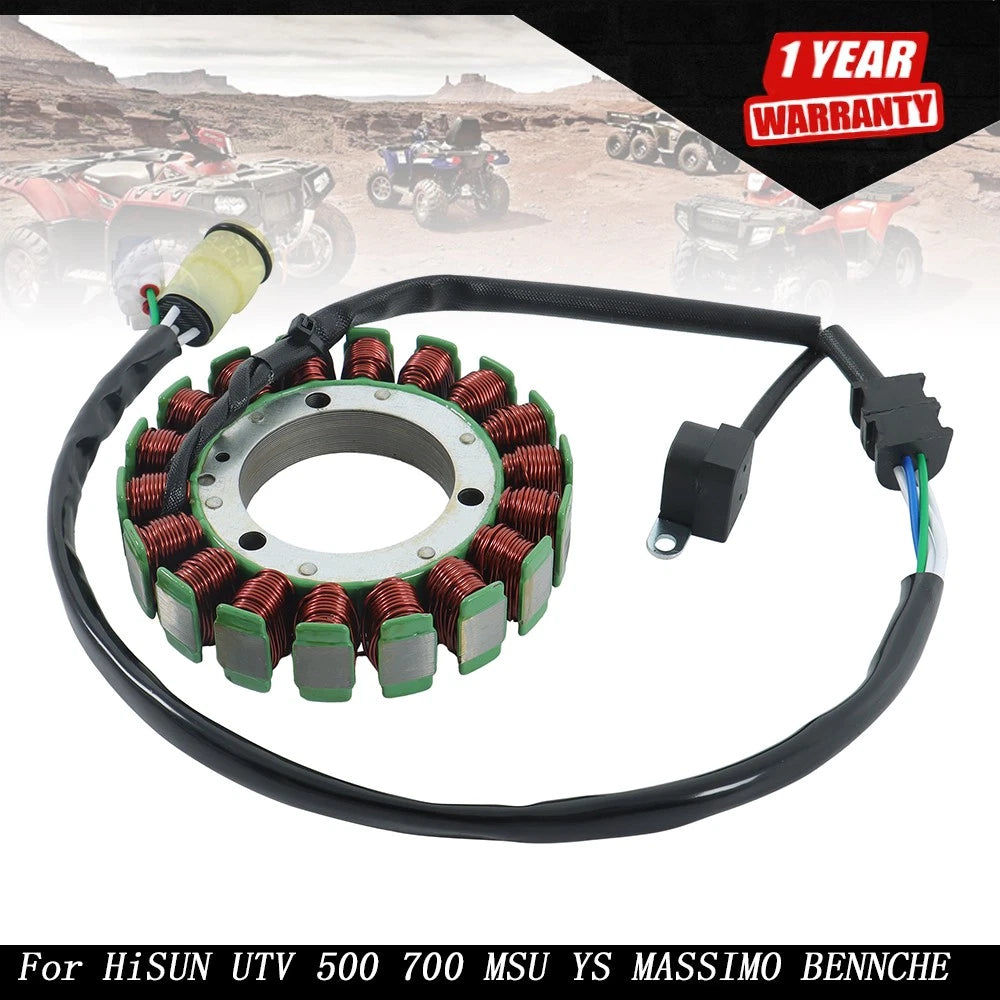 Stator Coil Magneto Generator for HiSUN 500 700 MSU YS MASSIMO BENNCHE CUB UTV