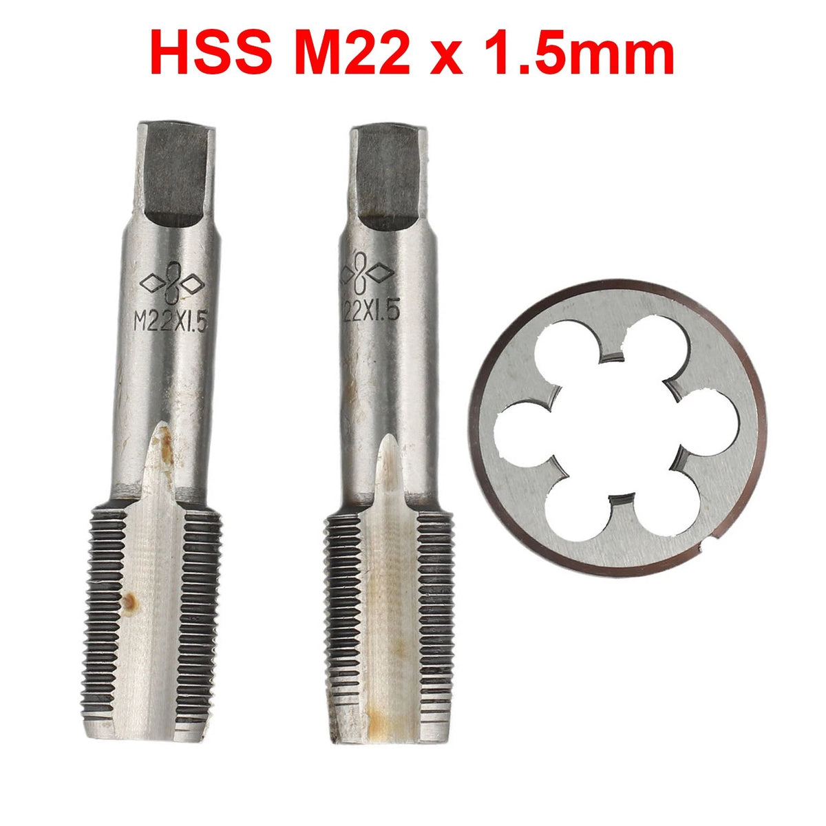 M22 X 1.5mm Tap & Die Set for CNC Metalworking & Manufacturing
