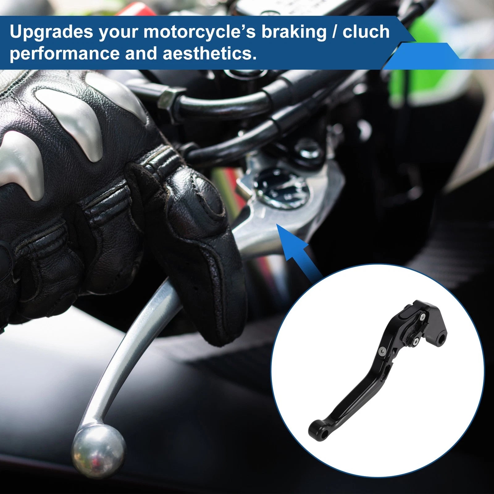 Adjustable Brake Clutch Lever for Honda NC700 (2016–2020) Solid Black