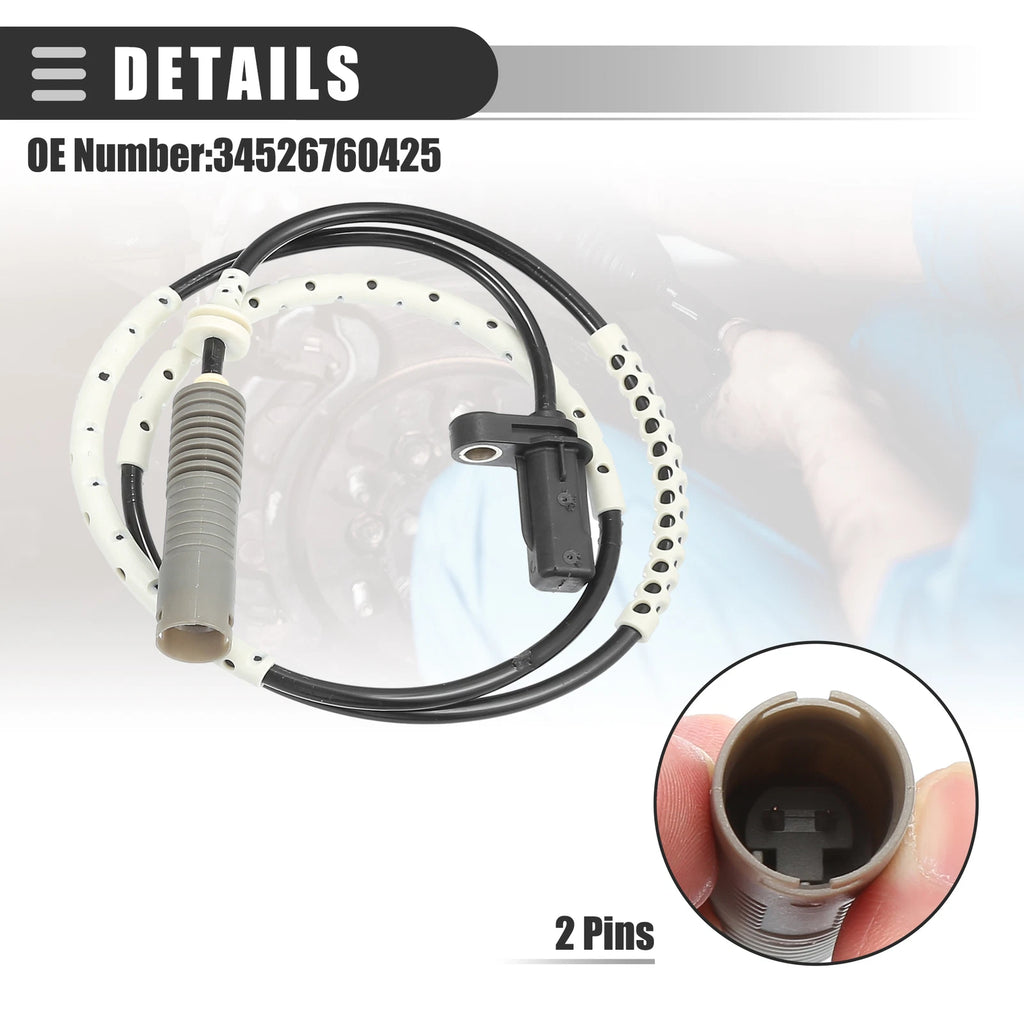 2X ABS Sensor for BMW 128i L6 3.0L E82 (No. 34526760425)