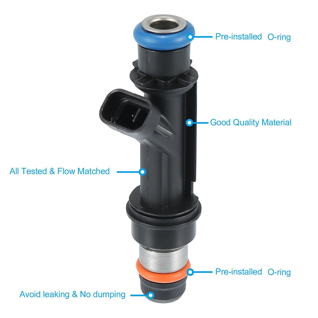 6 Pcs Fuel Injector Replacement for Chevrolet TrailBlazer GMC Envoy (2002–2009)