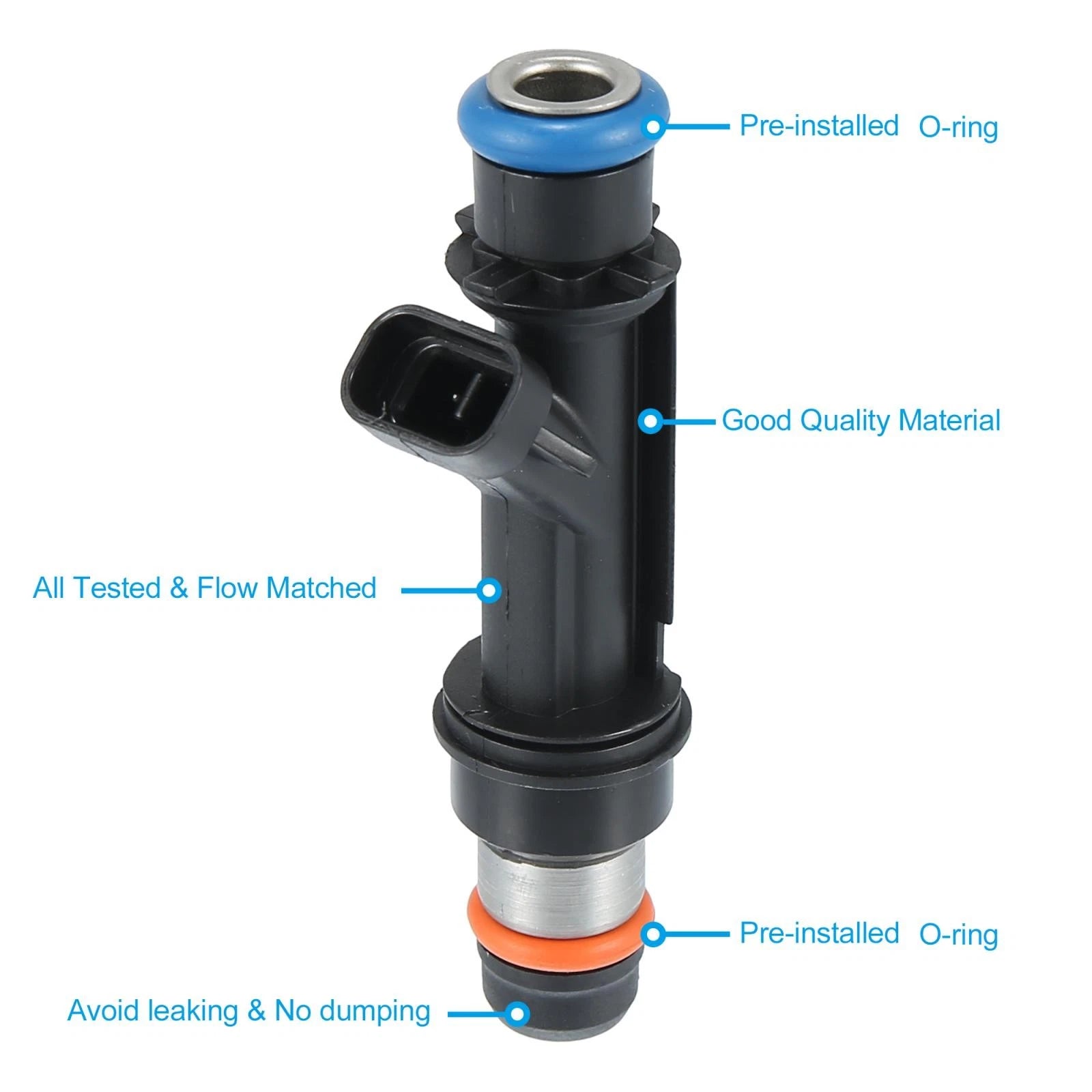 6 Pcs Fuel Injector Replacement for Chevrolet TrailBlazer GMC Envoy (2002–2009)