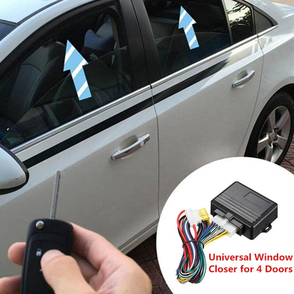12V Car Power Roll Up Kit Car 4 Door Automatic Window Closer Module Accessories