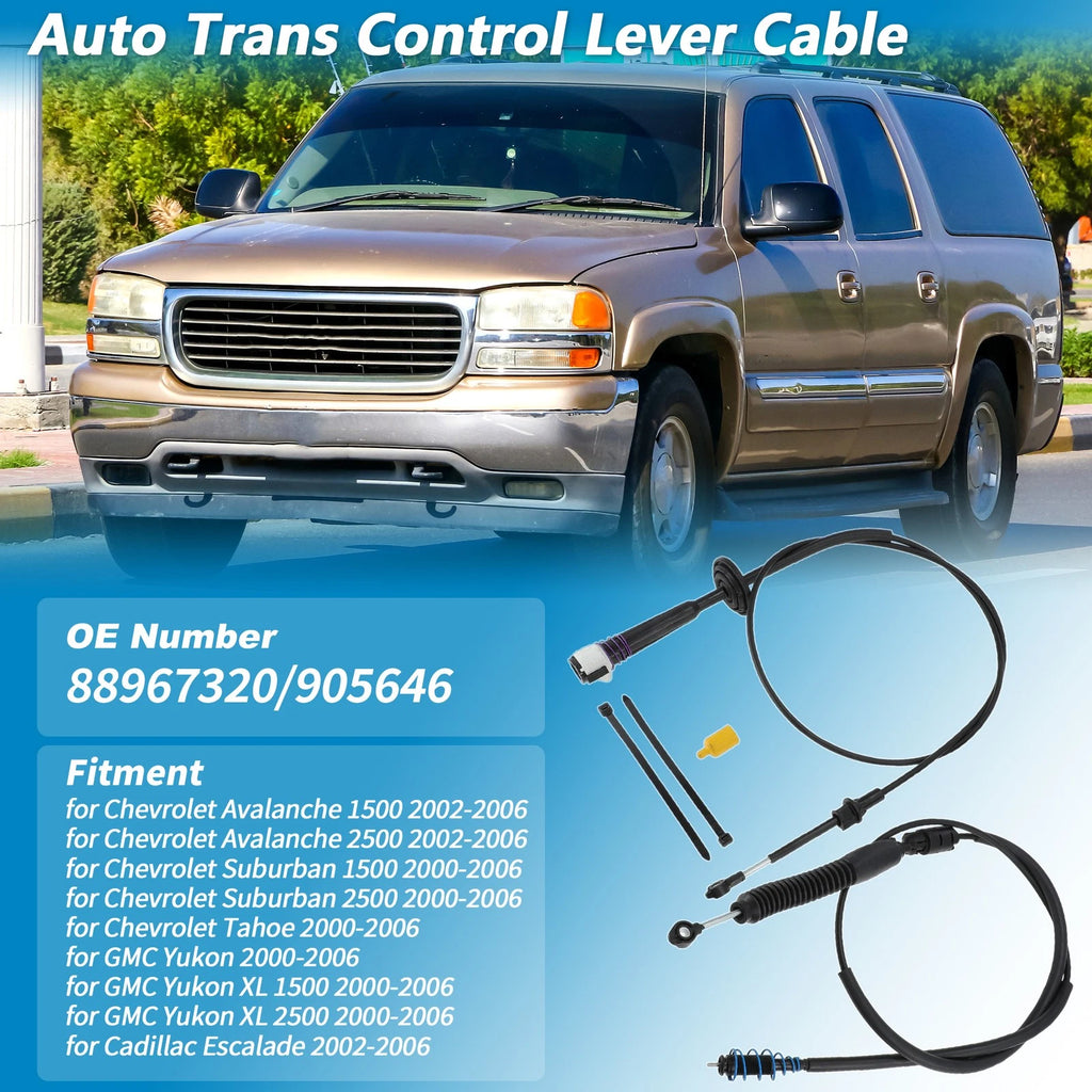 Auto Trans Gear Shifter Cable Replacement for Chevy Avalanche Suburban Yukon (2000–2013)