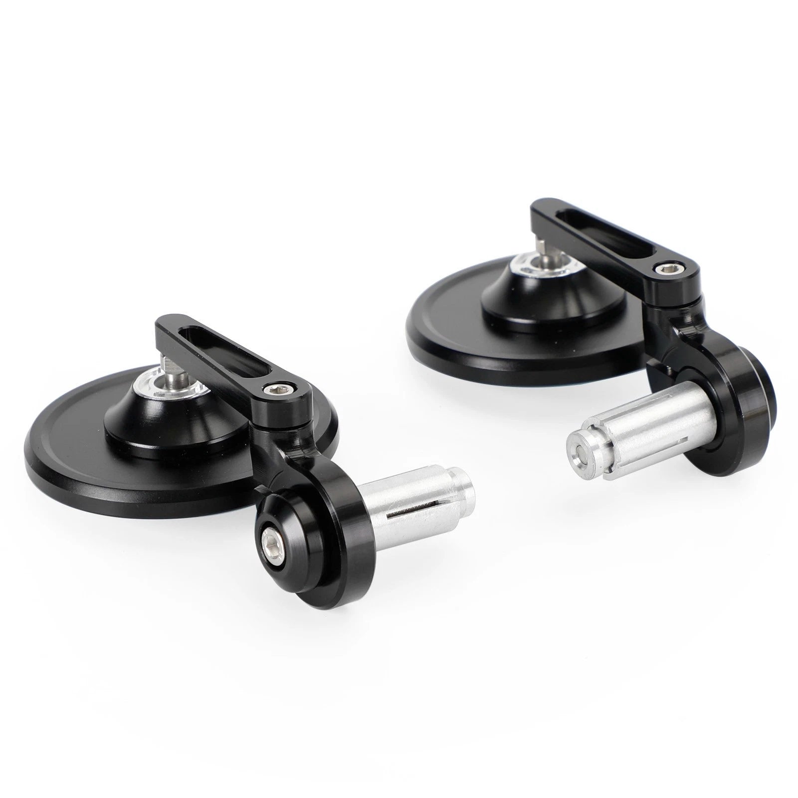 3" CNC Round Handlebar End Mirror for Motorcycle (7/8"-1" Bar)