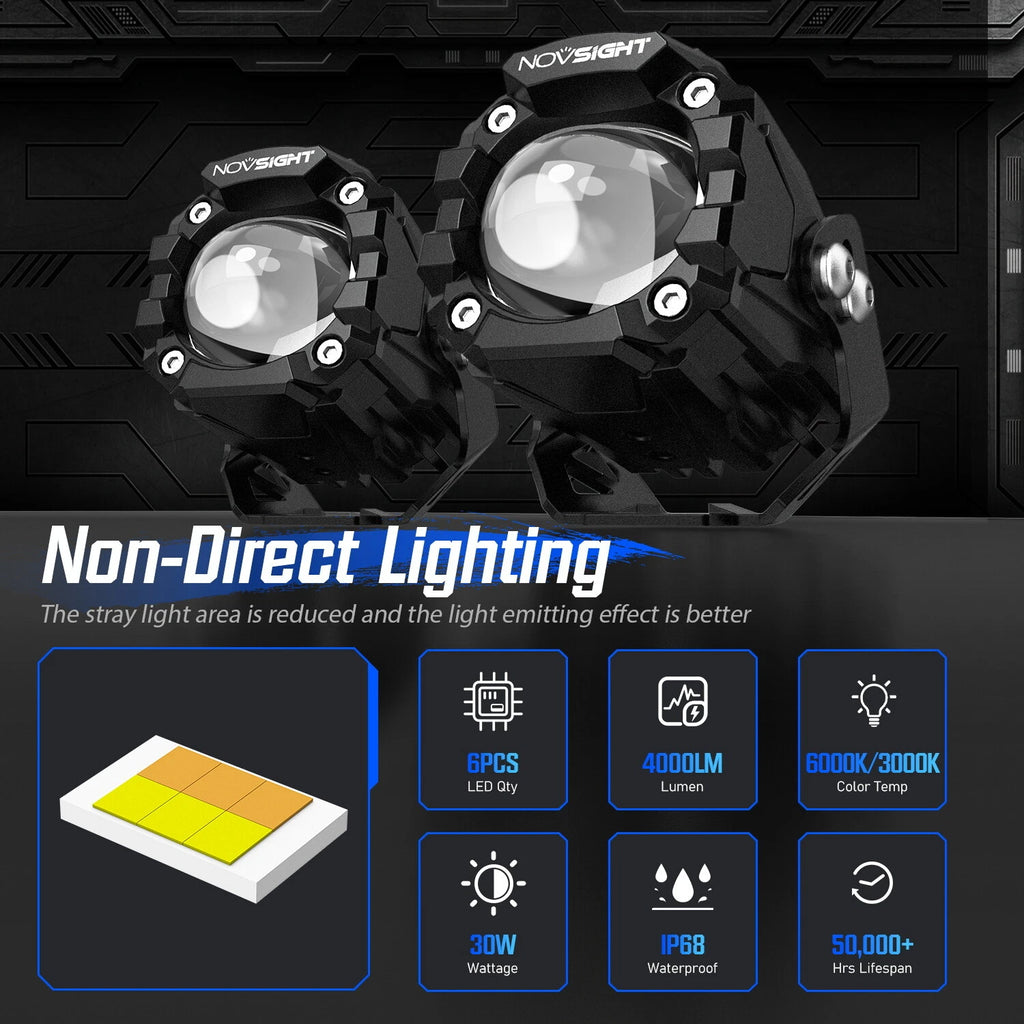 2X LED Pod Lights for NOVSIGHT
