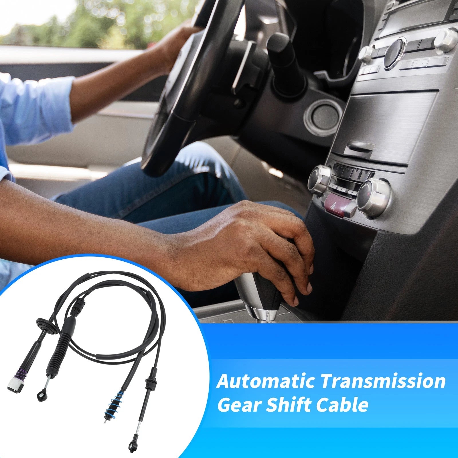 Auto Trans Gear Shifter Cable Replacement for Chevy Avalanche Suburban Yukon (1991–2006)